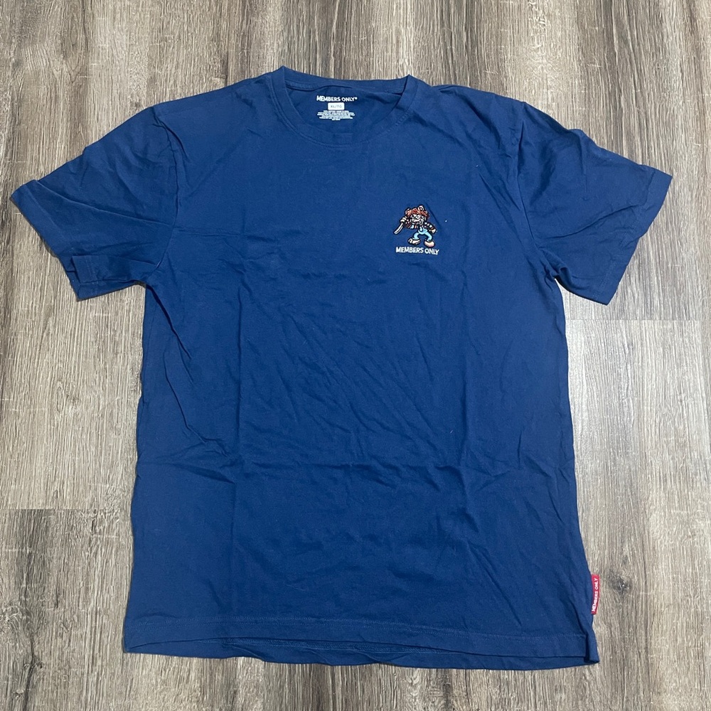 Navy blue Members Only tee